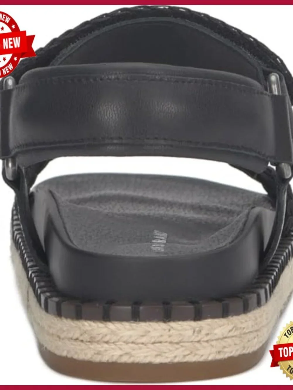 Leather footbed platform sandals with studded straps